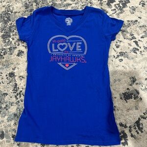 Girl’s Jayhawks shirt size medium 7/8